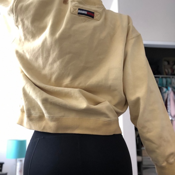 Bright Yellow Tommy Hilfiger Golf Sweatshirt - Picture 2 of 2